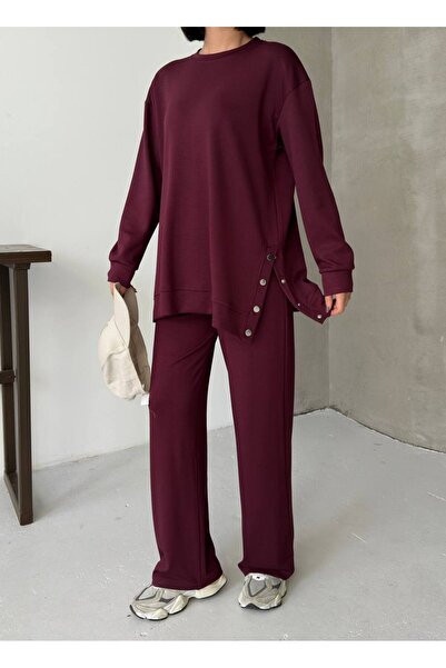 Tarzımızbir طقم ملابس علوية وسفلية من قماش المودال مكون من حواف أسطوانية قطع ...