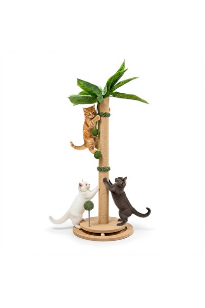 OEM Cat play set Meow Meow, 84 cm, palm tree type, sisal pole, interactive balls at the base