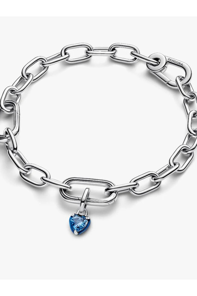 Pandora ME Mavi Çakra Kalp Mini Sallantılı 925 Ayar Gümüş Charm