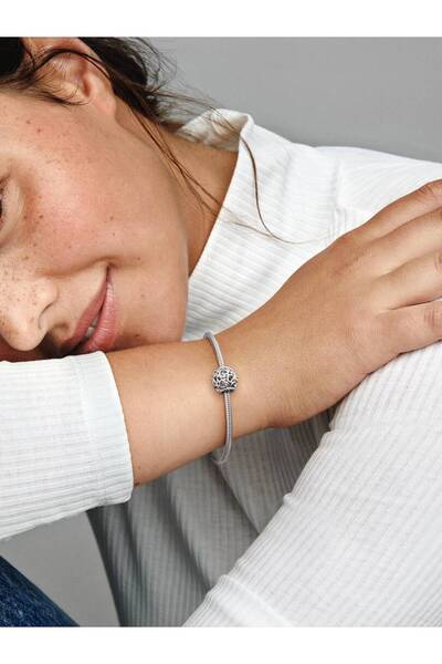 Pandora Kafes İşi Kalbini Aç 925 Ayar Gümüş Charm
