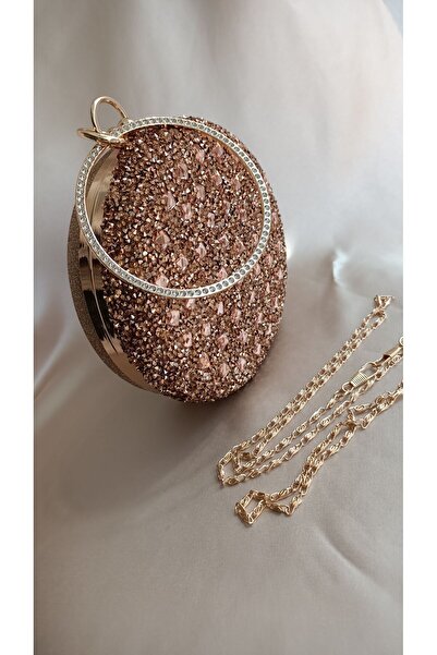 Gül Karatekin Rochie de seara Crystal Stone Geanta portofoliu dama rotunda