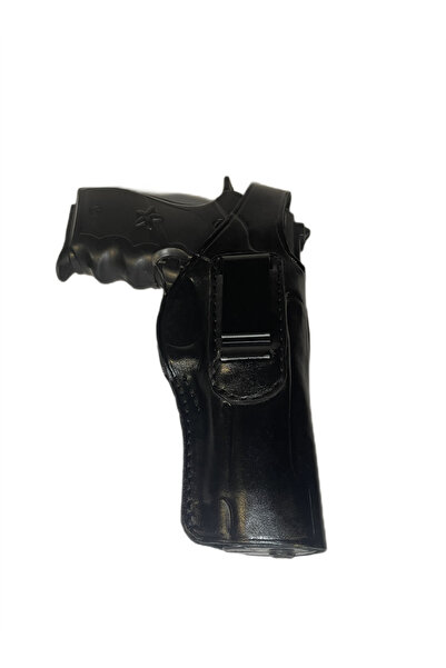 Erol Beretta F92 ve Yavuz 16 Uyumlu İç-Dış Taşıma Siyah Deri Taşıma Kılıfı