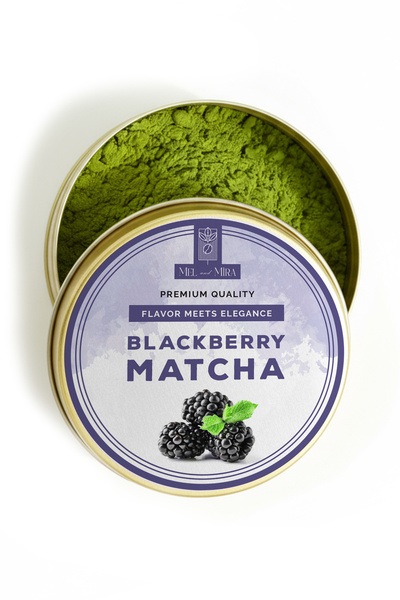 Mel and Mira Böğürtlen Aromalı Matcha Tozu 25g, Berry Matcha Powder