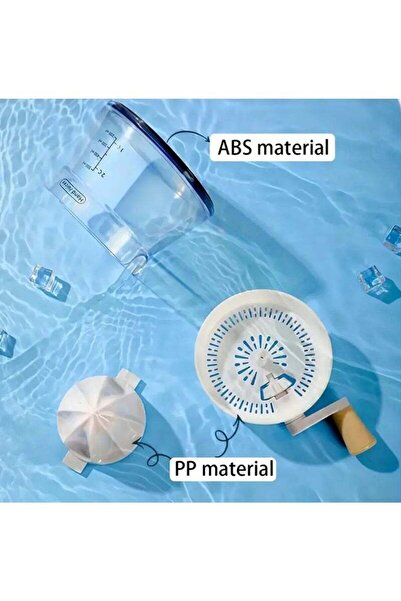 fulina Portable Handheld Citrus Juicer Manual Fruit Juice Squeezer with Pulp Separator for Restaurant Green