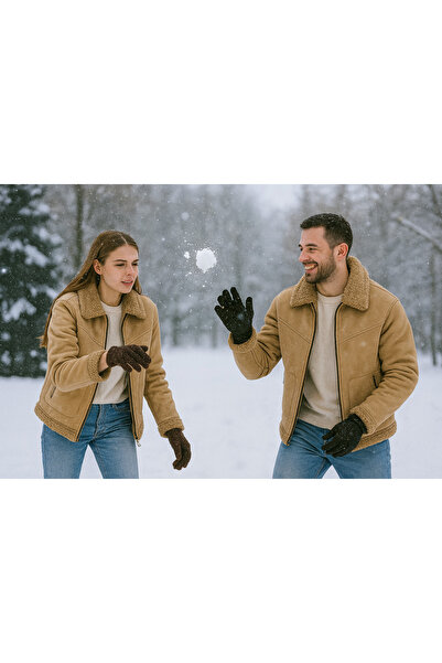 couis guler unisex din blană, model mare