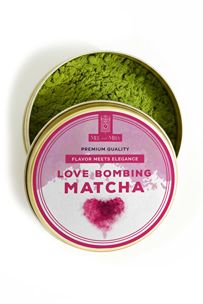 Mel and Mira Love Bombing Matcha Powder - Damiana & Ginsengli Matcha Çayı, De...