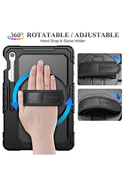 HYX Case for Samsung Galaxy Tab S10 FE Plus/S10 FE+ 13.1 inch (2025) Shockproof, Black