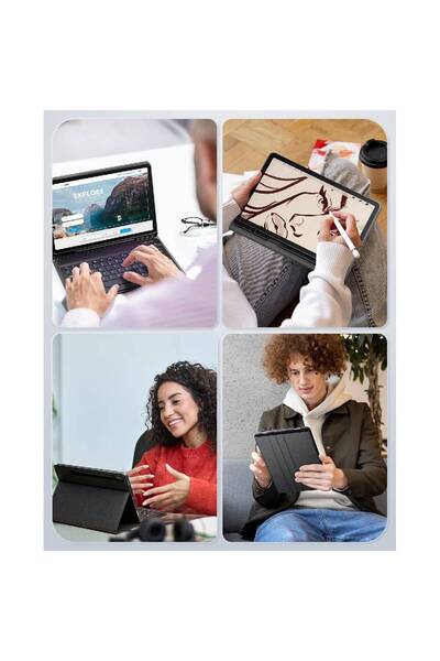 HYX Keyboard Case for Samsung Galaxy Tab S10 FE Plus 13.1" - Black