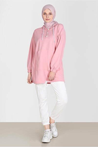 Alvina Hooded Snap-On Tracksuit Tunic - 42651