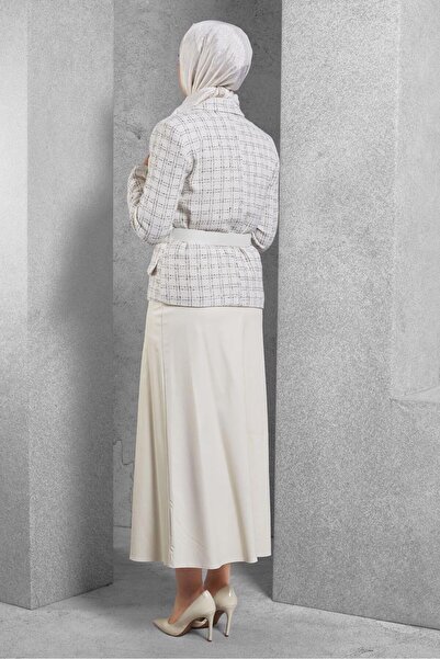 Alvina 30505 Model Belted Skirt Set