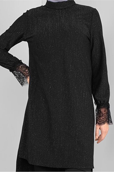 Alvina Silvery Corner Necklace Tunic 41306