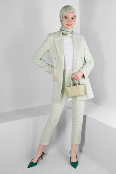 Alvina PANTALONE SA KARIRANIM UZORAKOM I DETALJNIM DUGMIĆIMA 70501