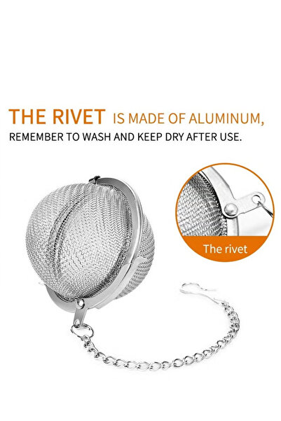 Generic 2pcs Stainless Steel Mesh Tea Ball, 2.1 Inch Tea Strainers, Tea Infuser Strainer Filters for