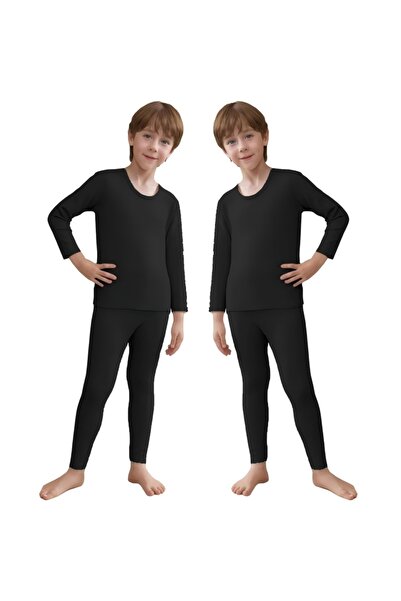 Domuik 2PCS Thermal Underwear for Kids Boys Girls Long Johns Warm Base Layer ...