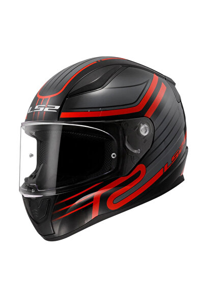 LS2 Rapıd 2 Circuit Motosiklet Kapalı Kask Gri Kırmızı