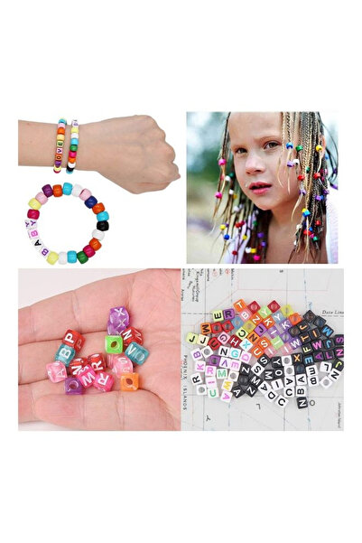 Generic Glass Beads And Alphabet Letter Jewellery Making Kit