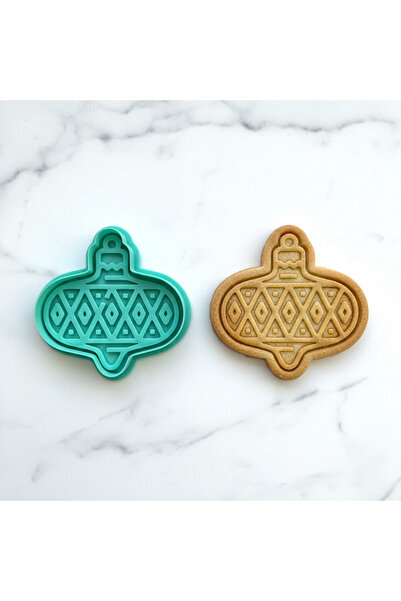 Craftelle مجموعة قوالب وختم لصنع كعك البقلاوة على شكل كرة رأس السنة الجديدة |...