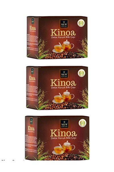 MEW KİNOA ÇAY Mew Form Life Kinoa Detox 40 Lı Süzen Poşet (3 Paket)