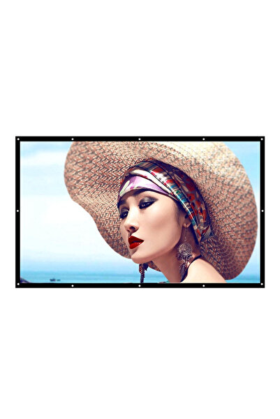 Generic 150-Inch Foldable Projector HD Screen H150 White