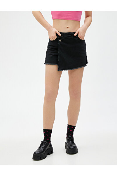 Koton Dámské džíny a šortky černé