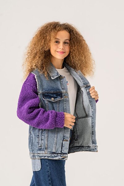 HAUSEkids 8-15 Years Quzu De Paris Girl's Design Jacket -Purple-