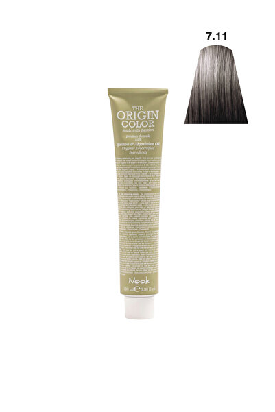 Nook Origin Color Profesyonel Saç Boyası 100ml - Yoğun Küllü Kumral (7.11 - O...