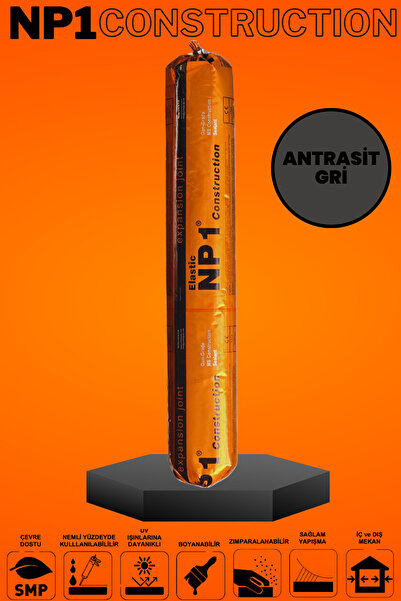 NP1 Polimer Yapıştırıcı Sosis Construction Antrasit Gri 290 ml