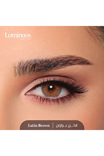 LUMINOUS لومينوس عدسات لاصقة ملونة شهرية – لاتن براون