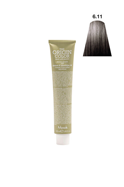 Nook Origin Color Profesyonel Saç Boyası 100ml - Koyu Yoğun Küllü Kumral (6.11-SOĞUK KÜLLÜ KOYU KUMRAL)