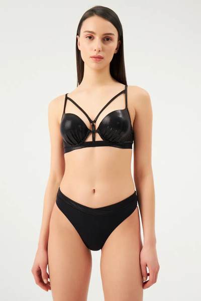 Eros Μαύρο 1067Esbk Διπλό Push-Up Μπικίνι Τοπ.