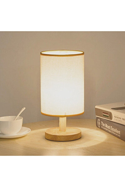 Generic LED White Light Bedroom Table Lamp Combination White 14x27x12cm