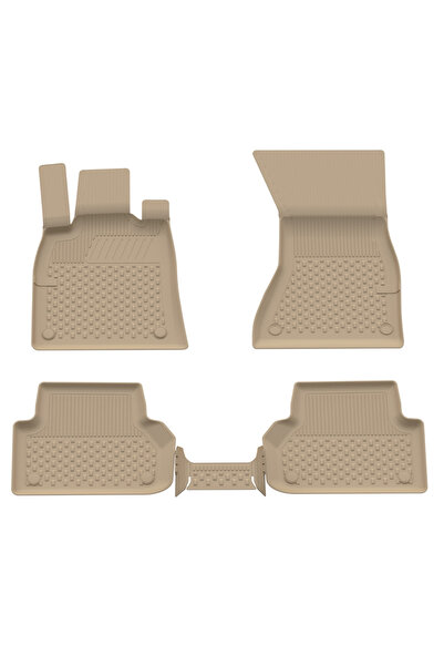 Sahler AUDI A4 2016-2024 Uyumlu Araca Özel Bej 4.5D Havuzlu Oto Paspas - AUDI A4