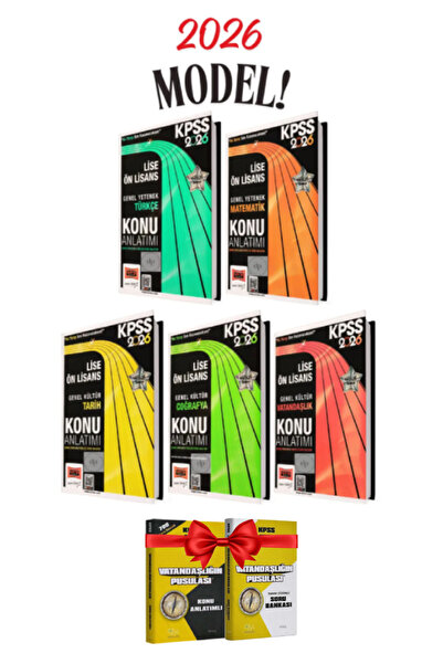 Yargı Yayınları 2026 Kpss Lise-önlisans 5'li Konu Anlatımı Hediyeler