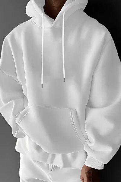 Rocqerx X-4008 με κουκούλα Φούτερ με τρεις κλωστές Kangaroo Pocket