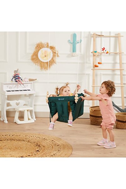 Svava Konfor Bebek Ahşap Salıncak, Tavana Asılan Çocuk Salıncağı