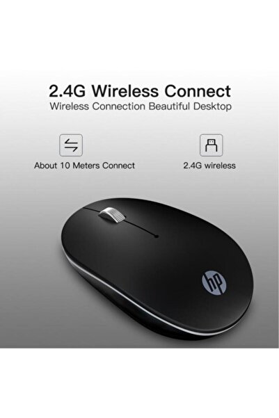 HP S1500 Plus Wireless Mouse Sessiz 800/1600 Dpi Siyah