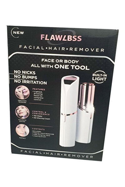 BSMBIOO Flawless Facial Hair Remover White/Gold