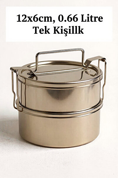 Russet No:1 Paslanmaz Çelik Sefer Tası 12x6cm – 2’li Sert Kilitli Lunch Box, ...