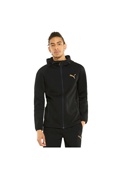 Puma Φούτερ Evostripe Fz Erkek Siyah
