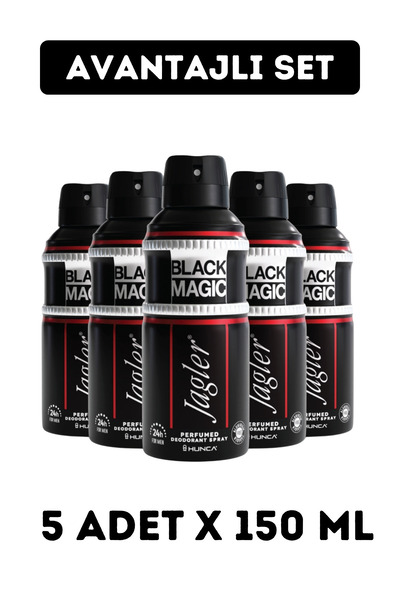 Jagler Black Magic Erkek Deodorant ( 5 Adet X 150 ml )