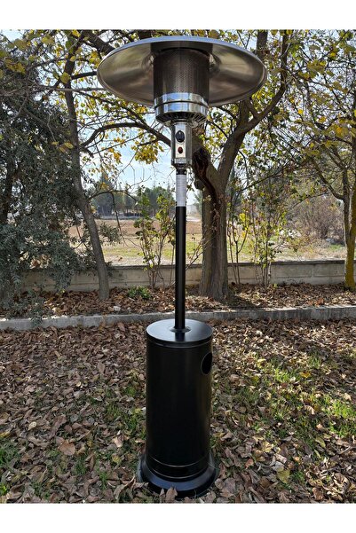 Trungo Palmiye Soba Dış Mekan Açık Alan Şemsiye/Mantar Bahçe & Balkon Isıtıcı Siyah TRNG-S