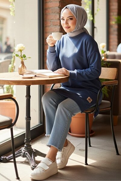 Bestenur Coat of Arms Slit Detail Tunic 1657 - Blue