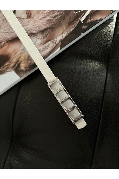 Fiori Curea de bază pentru pantaloni pentru femei, centură pentru jachetă, centură pentru rochie, centură pentru cămașă cu cataramă cu lanț subțire