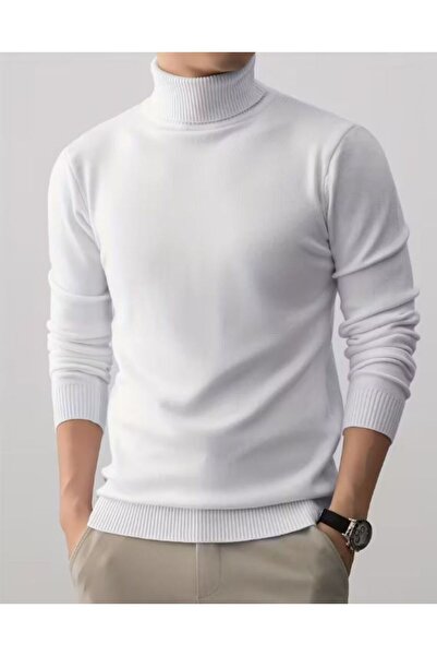 Masimar High-Necked Knitwear Turtleneck Sweater Combed Cotton Interlock Regular Fit Sweatshirt