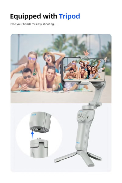 Jubilin Gimbal Stabilizer for Smartphones,3-axis Phone Gimbal for Android iPhone,Phone Stabilizer for Video