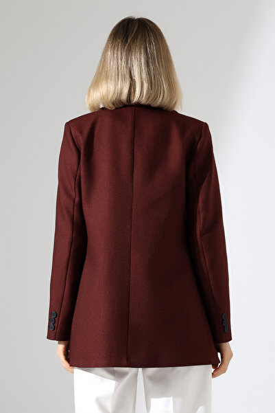 LOKADI Women's Single Button Blazer Jacket