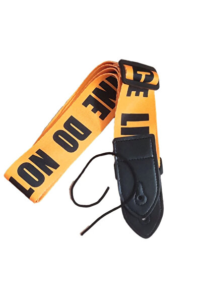 Choice حزام جيتار أصفر أنيق على الطراز العرقي حزام جلدي قابل للتعديل للجيتار ...