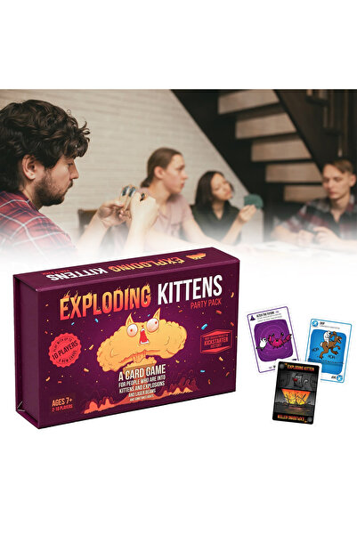 Generic Exploding Kittens Party Pack Strategic Board Game 15.5cm