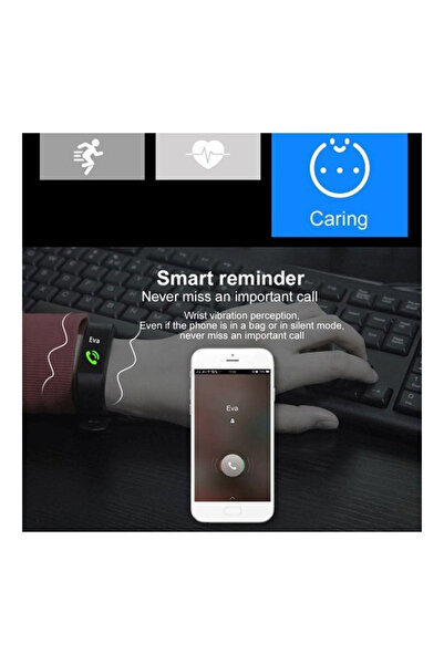 Generic M3 Bluetooth Blood Pressure Fitness Tracker Black