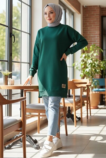 Bestenur Coat of Arms Slit Detail Tunic 1657 - Emerald Green